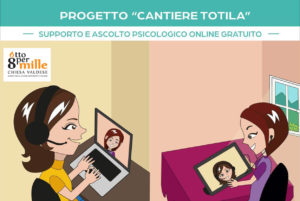 Supporto e ascolto psicologico online gratuito - associazione Pianeta Giovani Progetto Cantiere Totila