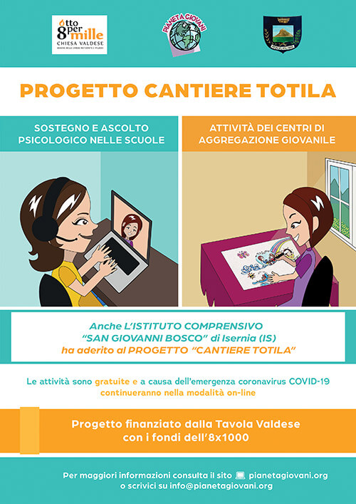 Locandina Progetto Cantiere Totila I. C. San Giovanni Bosco di Isernia