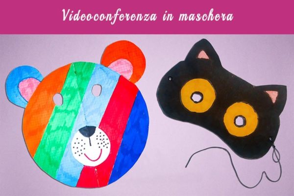 Videoconferenza online in maschera